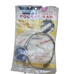 Varco Woodsman Flexible Steel Pocket Saw Compact Backpacking Camping Survival